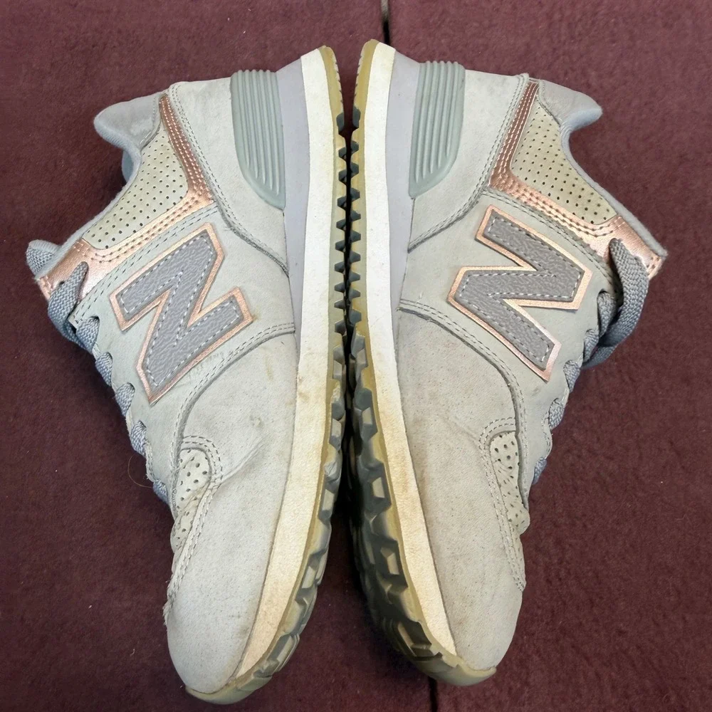 New Balance 574 Sneakers Womens Grey Regular 6.5 Low Top Athletic Running Shoes